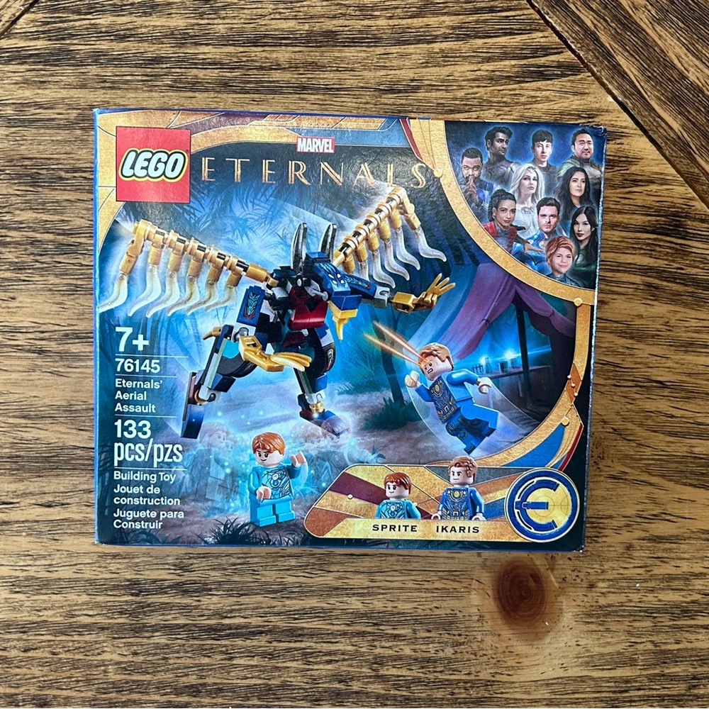 LEGO Eternals Aerial Assault Set - Blue, Black, and Gold 76145